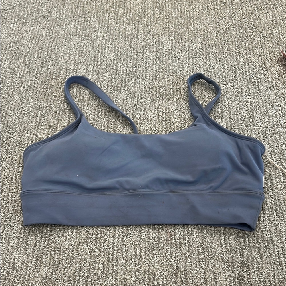 Vuori Navy Blue Lightweight Strappy Sports Bra